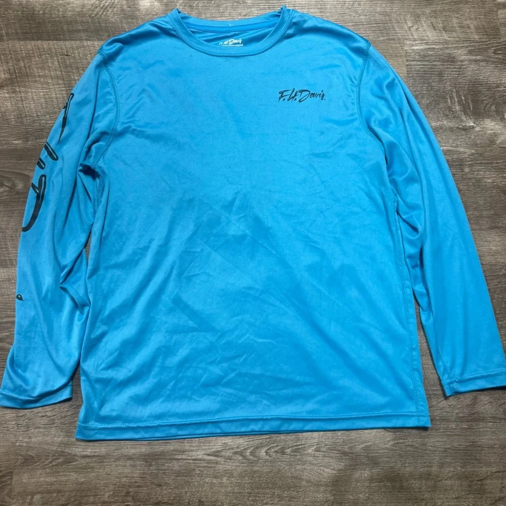 F.H. Dave’s Feelin Crabby Long Sleeve Shirt Size Medium